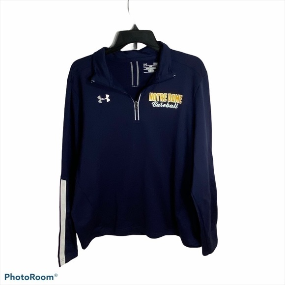 Under Armour Notre Dame Baseball Pullover Large - Picture 1 of 6